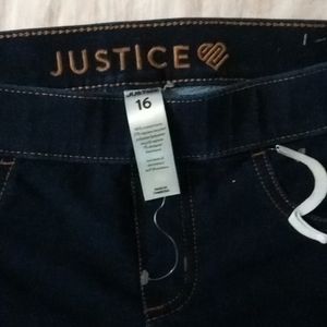A jeglegging size 16 girls Justice brand brand new